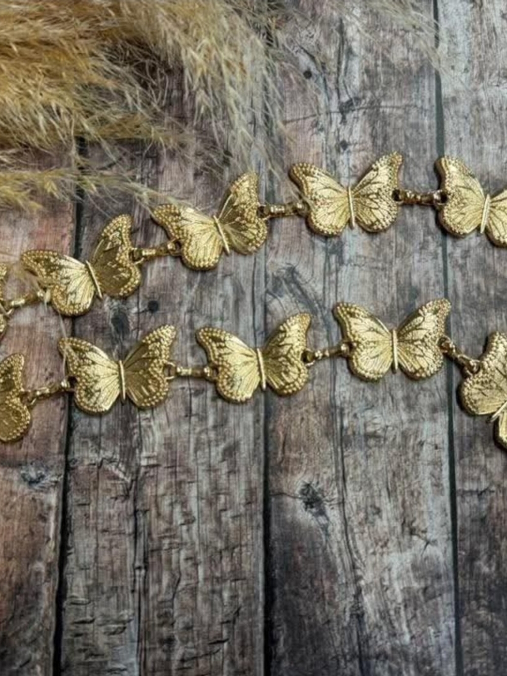 Gold Butterfly Hat Chain